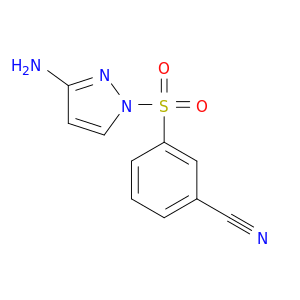 3-[(3-amino-1H-pyrazol-1-yl)sulfonyl]benzonitrile