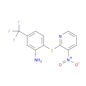 Benzenamine, 2-[(3-nitro-2-pyridinyl)thio]-5-(trifluoromethyl)-
