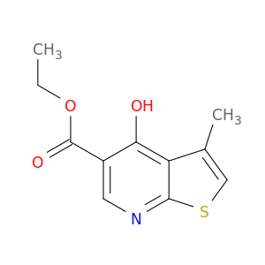 Thieno[2,3-b]pyridine-5-carboxylic acid, 4-hydroxy-3-methyl-, ethyl ester