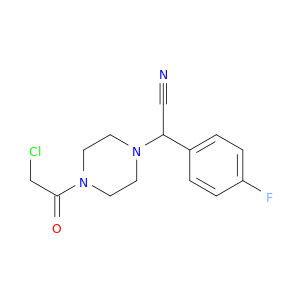 2-[4-(2-Chloroacetyl)piperazin-1-yl]-2-(4-fluorophenyl)acetonitrile
