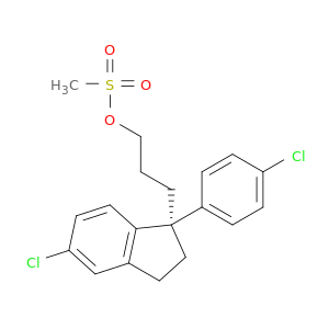 (S)-3-(5-CHLORO-1-(4-CHLOROPHENYL)-2,3-DIHYDRO-1H-INDEN-1-YL)PROPYL METHANESULFONATE