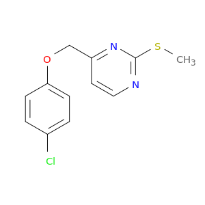 4-((4-Chlorophenoxy)methyl)-2-(methylthio)pyrimidine