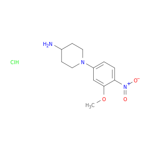1-(3-甲氧基-4-硝基-苯基)-哌啶-4-基胺盐酸盐