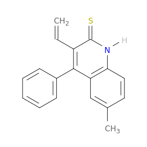 2(1H)-Quinolinethione, 3-ethenyl-6-methyl-4-phenyl-