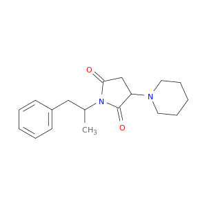 2,5-Pyrrolidinedione, 1-(1-methyl-2-phenylethyl)-3-(1-piperidinyl)-