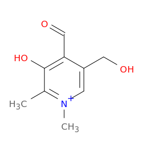 Pyridinium, 4-formyl-3-hydroxy-5-(hydroxymethyl)-1,2-dimethyl-