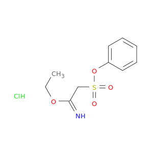Ethanimidic acid, 2-(phenoxysulfonyl)-, ethyl ester, hydrochloride