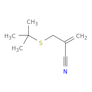 2-Propenenitrile, 2-[[(1,1-dimethylethyl)thio]methyl]-