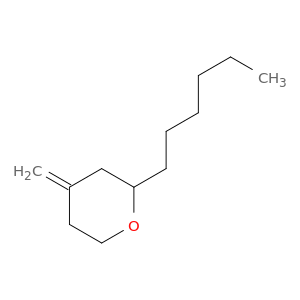 2H-Pyran, 2-hexyltetrahydro-4-methylene-