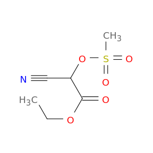 Acetic acid, cyano[(methylsulfonyl)oxy]-, ethyl ester