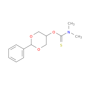 Carbamothioic acid, dimethyl-, O-(2-phenyl-1,3-dioxan-5-yl) ester