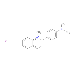 Quinolinium,2-[4-(dimethylamino)phenyl]-1-methyl-, iodide (1:1)