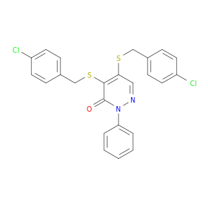 4,5-BIS((4-CHLOROBENZYL)THIO)-2-PHENYL-3(2H)-PYRIDAZINONE