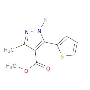 3-甲基-5-(2-噻吩基)-1H-吡唑-4-羧酸甲酯