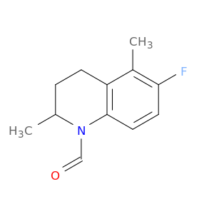 1(2H)-Quinolinecarboxaldehyde, 6-fluoro-3,4-dihydro-2,5-dimethyl-