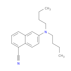 1-Naphthalenecarbonitrile, 6-(dibutylamino)-