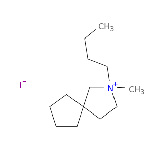 2-Azoniaspiro[4.4]nonane, 2-butyl-2-methyl-, iodide