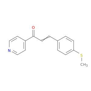 2-Propen-1-one, 3-[4-(methylthio)phenyl]-1-(4-pyridinyl)-