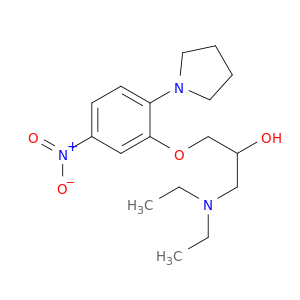 2-Propanol, 1-(diethylamino)-3-[5-nitro-2-(1-pyrrolidinyl)phenoxy]-