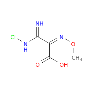 Propanoic acid, 3-(chloroamino)-3-imino-2-(methoxyimino)-, (Z)-