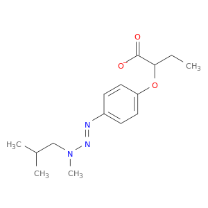 Aceticacid, 2-[4-[3-methyl-3-(2-methylpropyl)-1-triazen-1-yl]phenoxy]-, ethyl ester