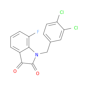 1H-Indole-2,3-dione, 1-[(3,4-dichlorophenyl)methyl]-7-fluoro-