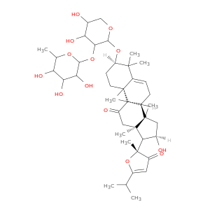 (2r)-2-[(3r,8s,9r,10r,13r,14s,16r)-3-[4,5-dihydroxy-3-(3,4,5-trihydroxy-6-methyl-tetrahydropyran-2-yl)oxy-tetrahydropyran-2-yl]oxy-16-hydroxy-4,4,9,13,14-pentamethyl-11-oxo-1,2,3,7,8,10,12,15,16,17-decahydrocyclopenta[a]phenanthren-17-yl]-5-isopropyl-2-me
