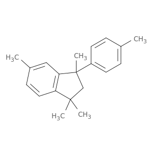 1H-Indene, 2,3-dihydro-1,1,3,5-tetramethyl-3-(4-methylphenyl)-