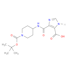 4-[(5-甲酸基-1H-咪唑-4-羰基)-氨基]-哌啶-1-羧酸叔丁酯