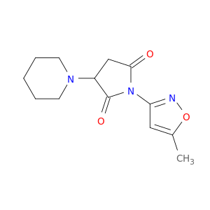 2,5-Pyrrolidinedione, 1-(5-methyl-3-isoxazolyl)-3-(1-piperidinyl)-