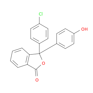 1(3H)-Isobenzofuranone, 3-(4-chlorophenyl)-3-(4-hydroxyphenyl)-
