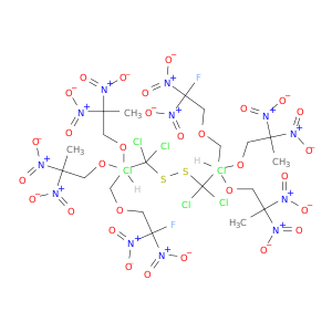 Disulfide, bis(2,2-dinitropropoxy)(2-fluoro-2,2-dinitroethoxy)methyltrichloromethyl