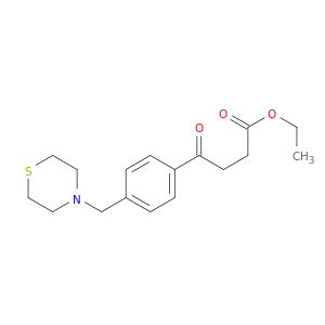 ETHYL 4-OXO-4-[4-(THIOMORPHOLINOMETHYL)PHENYL]BUTYRATE