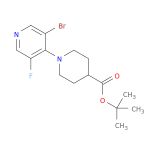 叔丁基 1-(3-溴-5-氟吡啶-4-基）哌啶-4-羧酸盐