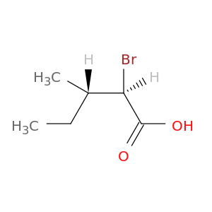 Pentanoic acid, 2-bromo-3-methyl-, (2R,3S)-