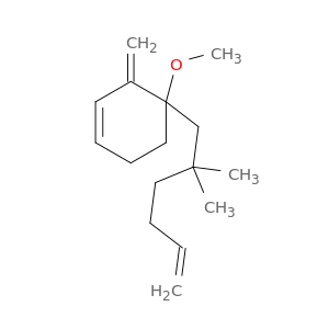 1-Cyclohexene, 4-(2,2-dimethyl-5-hexen-1-yl)-4-methoxy-3-methylene-