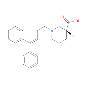 3-Piperidinecarboxylic acid, 1-(4,4-diphenyl-3-butenyl)-, (R)-