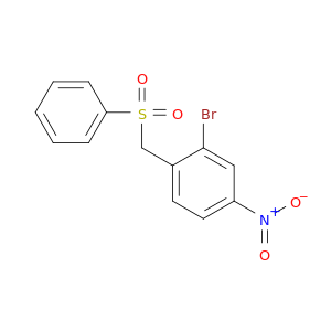 Benzene, 2-bromo-4-nitro-1-[(phenylsulfonyl)methyl]-