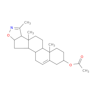 4a,6a,7-trimethyl-2,3,4,4a,4b,5,6,6a,6b,9a,10,10a,10b,11-tetradecahydro-1h-naphtho[2',1':4,5]indeno[1,2-d][1,2]oxazol-2-yl acetate
