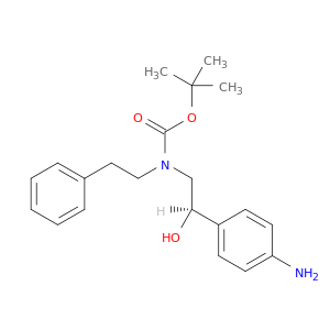 N-[2-(4-氨基苯基)乙基]-N-[(2R)-2-羟基-2-苯基乙基]氨基甲酸叔丁酯