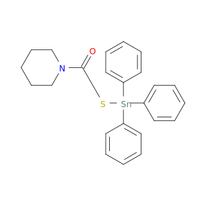 Piperidine, 1-[[(triphenylstannyl)thio]carbonyl]-