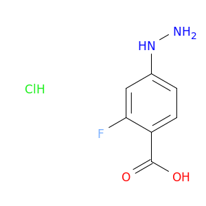 2-Fluoro-4-hydrazinylbenzoic acid hydrochloride