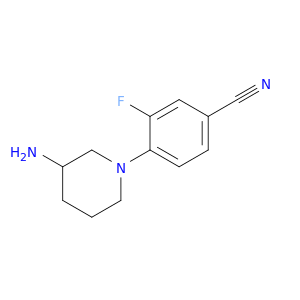 4-(3-aminopiperidin-1-yl)-3-fluorobenzonitrile