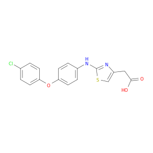4-Thiazoleacetic acid, 2-[[4-(4-chlorophenoxy)phenyl]amino]-
