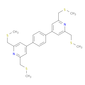 Pyridine, 4,4'-(1,4-phenylene)bis[2,6-bis[(methylthio)methyl]-