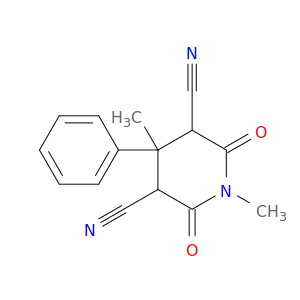 3,5-Piperidinedicarbonitrile, 1,4-dimethyl-2,6-dioxo-4-phenyl-