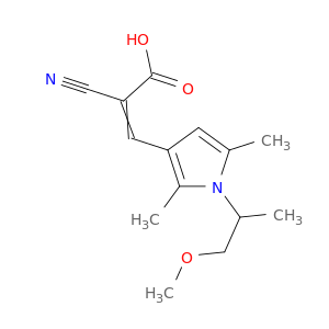 2-Cyano-3-[1-(1-Methoxypropan-2-Yl)-2,5-Dimethyl-1h-Pyrrol-3-Yl]Prop-2-Enoic Acid