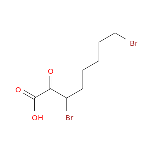 Octanoic acid, 3,8-dibromo-2-oxo-