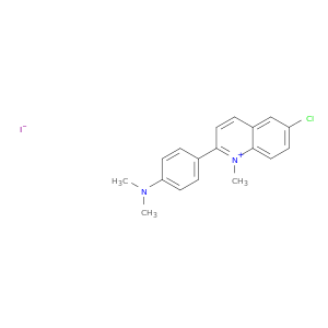 Quinolinium,6-chloro-2-[4-(dimethylamino)phenyl]-1-methyl-, iodide (1:1)