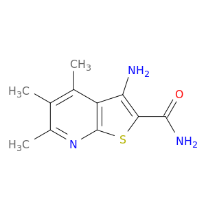 3-Amino-4,5,6-trimethylthieno[2,3-b]pyridine-2-carboxamide